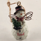 5 Ganz Christmas Snowmen Hanging Ornaments Bell & 4 Winged Personalized 2" Tall