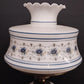 Quoizel Abigail Adams Blue Floral Milk Glass 3 Way Gone With The Wind Lamp Vtg