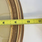 1982 Framed Needlepoint Native American Girl Portrait Oval Wood Art
