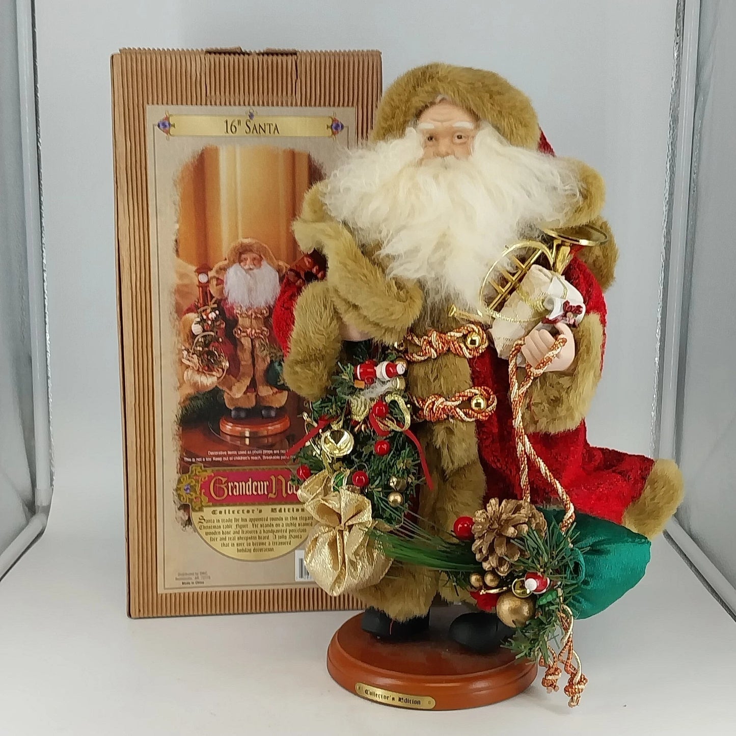Grandeur Noel Santa Claus Figure w Box Collector's Edition 1999 Christmas Decor