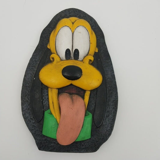 2011 Pluto Ceramic Wall Hanging Hand Painted Antiqued Stepping Stone