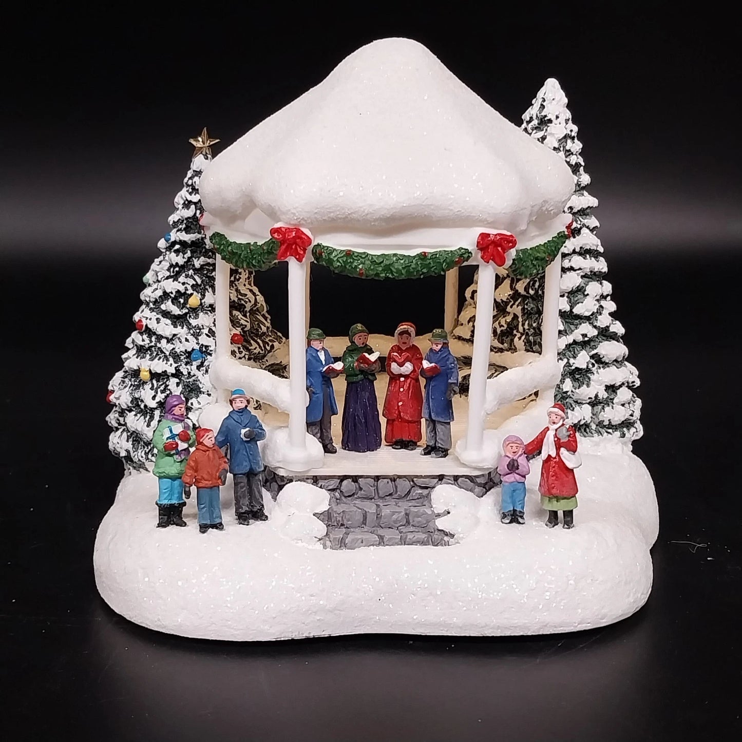 Thomas Kinkade Sweet Sounds Christmas Lighted Gazebo