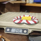 Isaac Jacobs Heart Photo Frame 5" Candy Cane Red White Christmas Holiday China