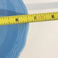 Linda Ironstone 4008 Cereal Bowl 3 Pcs Blue Top White Bottom 6.5" Utensil Marks