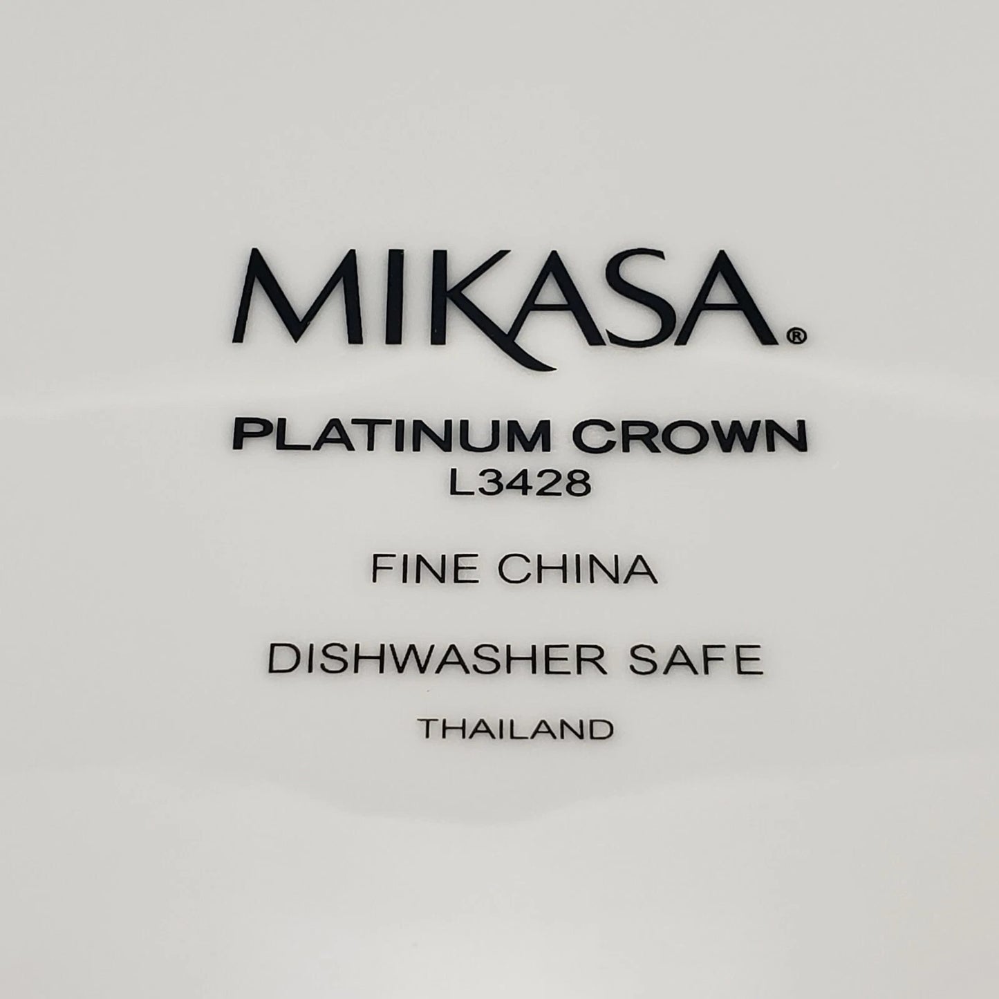 Mikasa Platinum Crown Fine China L3428 Dinner Plate 10.75" Vintage Thailand