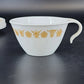 Corelle Butterfly Gold Cups Saucers Set 9pc Vintage