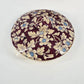Vintage Lord Nelson Royal Brocade Chintz Teapot England Maroon Floral