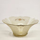 Vintage Lancaster Glass Yellow Floral Ceiling Light Shade