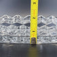 Fostoria American Oval Relish Dish Clear Glass 3-Part Cube Pattern 10.5" Vintage