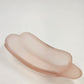 Indiana Glass Pink Silk Frosted Glass Bread Dessert and Banana Split Boat Plate