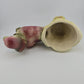 Hull Pottery #60 Planter Parrot Bird Flower Cart Pink Green Ceramic USA MCM