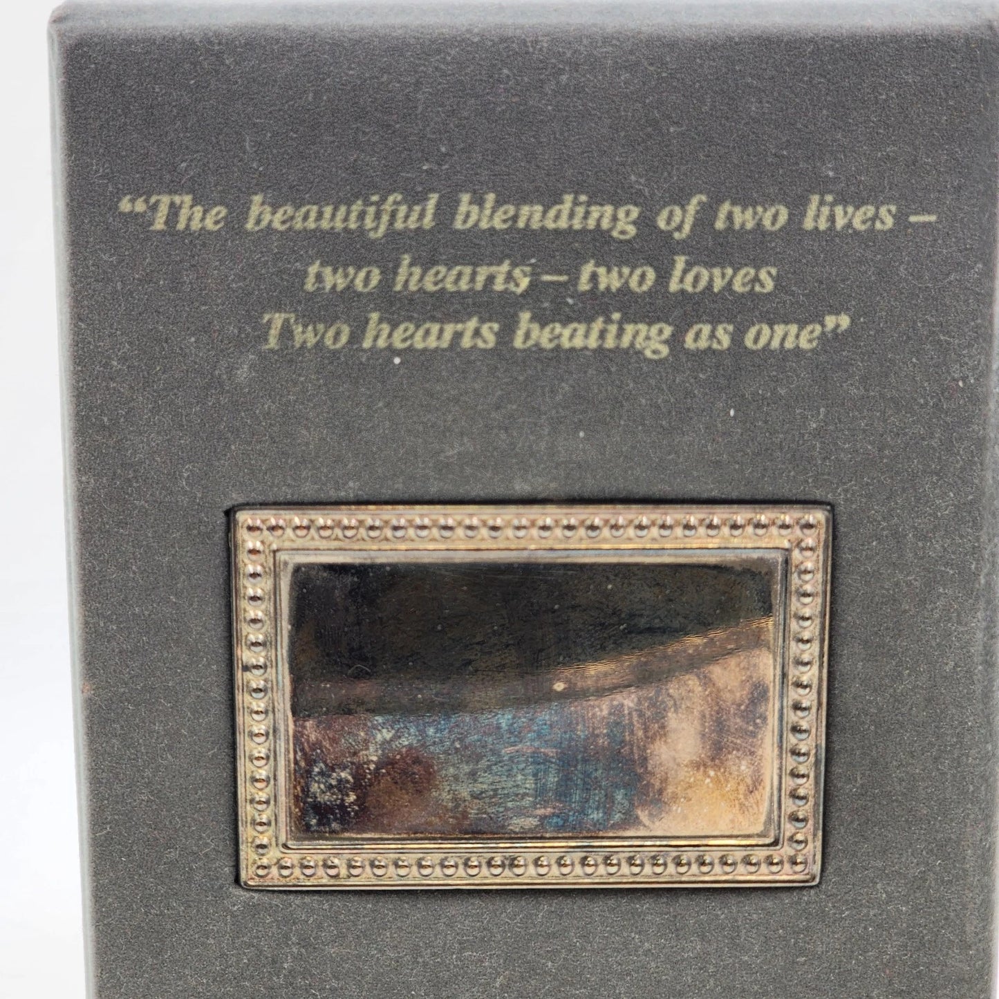 Lenox Silver Heart Goblet Pair Kirk Stieff Wedding Promises Bride Groom w Box