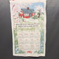 1981 Linen Calendar Tea Towel Vintage Bless This House Oh Lord We Pray