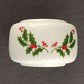 Holly Berry Pattern Tea Light Fragrance Warmer Three Piece Unit Vintage Japan