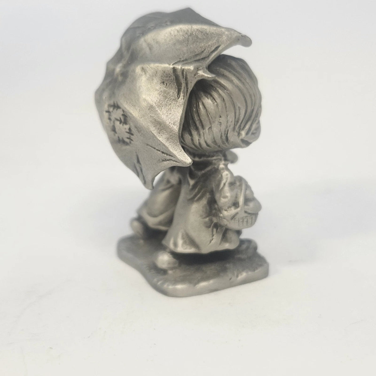 Hallmark Little Gallery Betsey Clark Kids Umbrella Fine Pewter Figurine 1977 Vtg