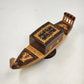 Wood Inlaid Gondola Ship Figurine Marquetry 13" Nautical Switzerland No Music
