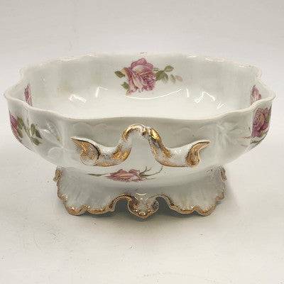 Rosenthal RC Monbijou Soup Tureen w/ Lid Bavaria Pink Roses Gold Scalloped VTG