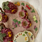 Wong's Polyresin Miniature Tea Set Grapes Fruit Teapot Teacup Collectible 5.5"