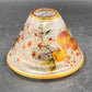 Yankee Candle Large Jar Shade Crackle Glass Pumpkin & Autumn Leaves Fall Holiday