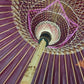 Japanese Wagasa Oiled Paper Umbrella Purplish Red Waterproof 39" Parasol Vintage