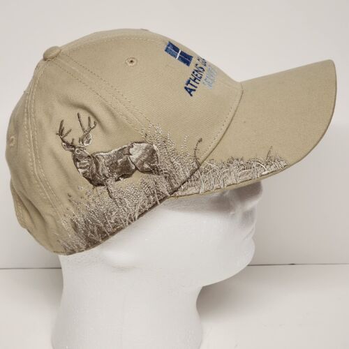 Dri-Duck Wildlife Series Standing Buck Beige Adjustable Cap Athens Glass Service