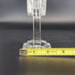Anchor Hocking Queen Mary Clear Glass Pattern Double Candle Holder 4.5" Vintage