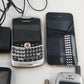 Apple Nokia BlackBerry LG Sanyo 6 Cell Phone Lot Parts Repair Chargers Vintage