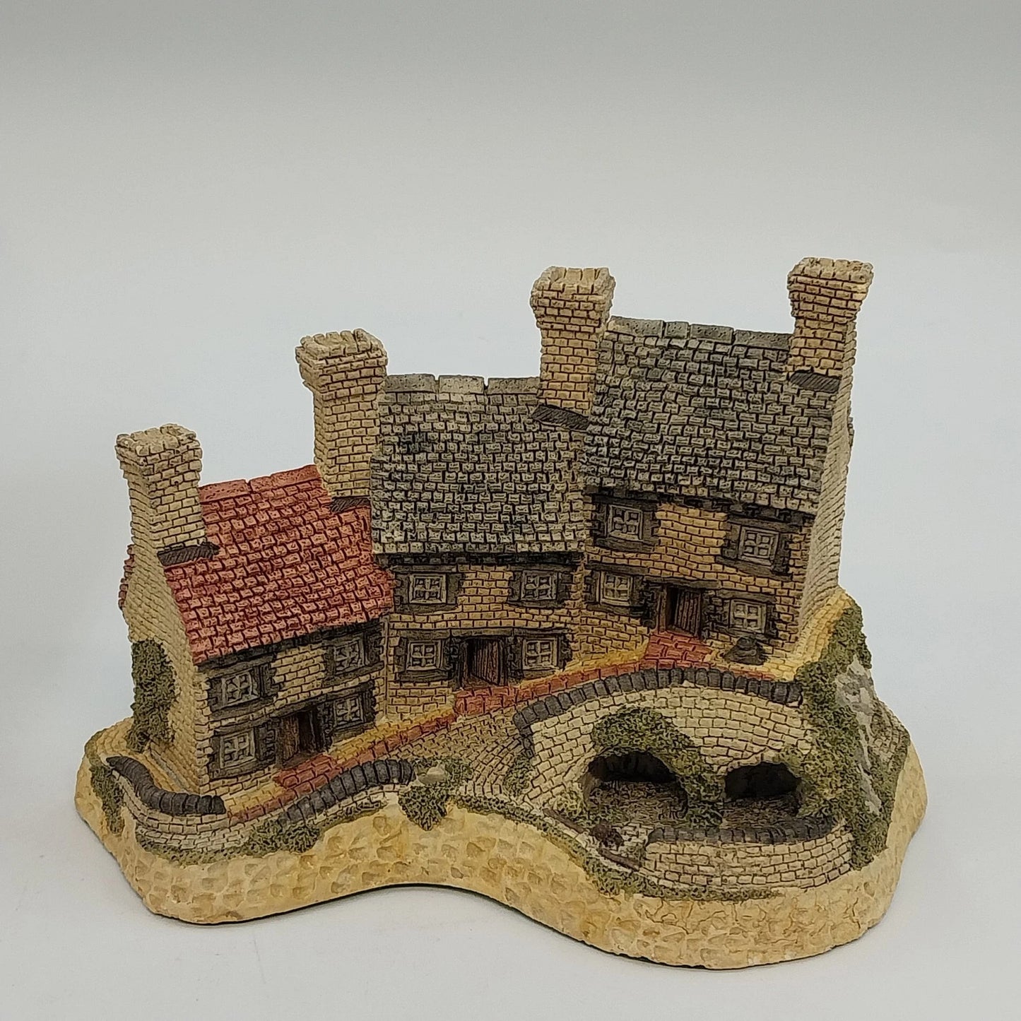 David Winter Miners Row Midlands Collection 1987 Box 2 Lamp Posts Orig Box Vtg