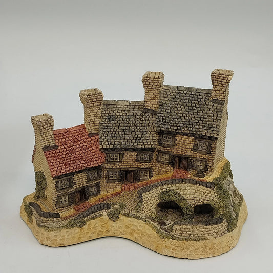 David Winter Miners Row Midlands Collection 1987 Box 2 Lamp Posts Orig Box Vtg