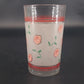 Berney-Bond Floral Glass Tumblers Set 8 Sunflower Rose Magnolia Grape 10oz Vtg