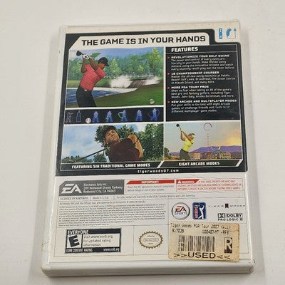 Wii EA Sports Tiger Woods PGA Tour 07 Golf Video Game Disc Nintendo Complete