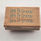 Lot of 3 Hampton Art Holiday and Snowmen Themed Wooden Mounted Rubber Stamps Vtg