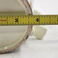 White with Blue Flower Design Scoop Shape Delftware Porcelain Candlestick Holder