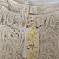 Adiva Crochet Blouse Top Size Large Beige Matching Camisole Scoop Neck New w Tag