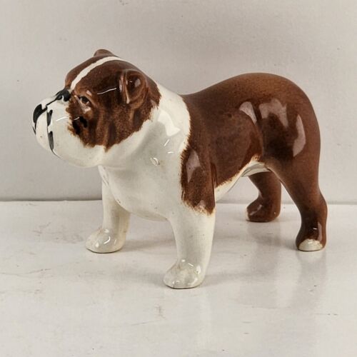 Bosun Bulldog Standing Dog Porcelain Figurine Beswick England Vintage 3.5" Long