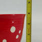 Hallmark Red Polka Dot Ceramic Mixing Bowl Farmhouse