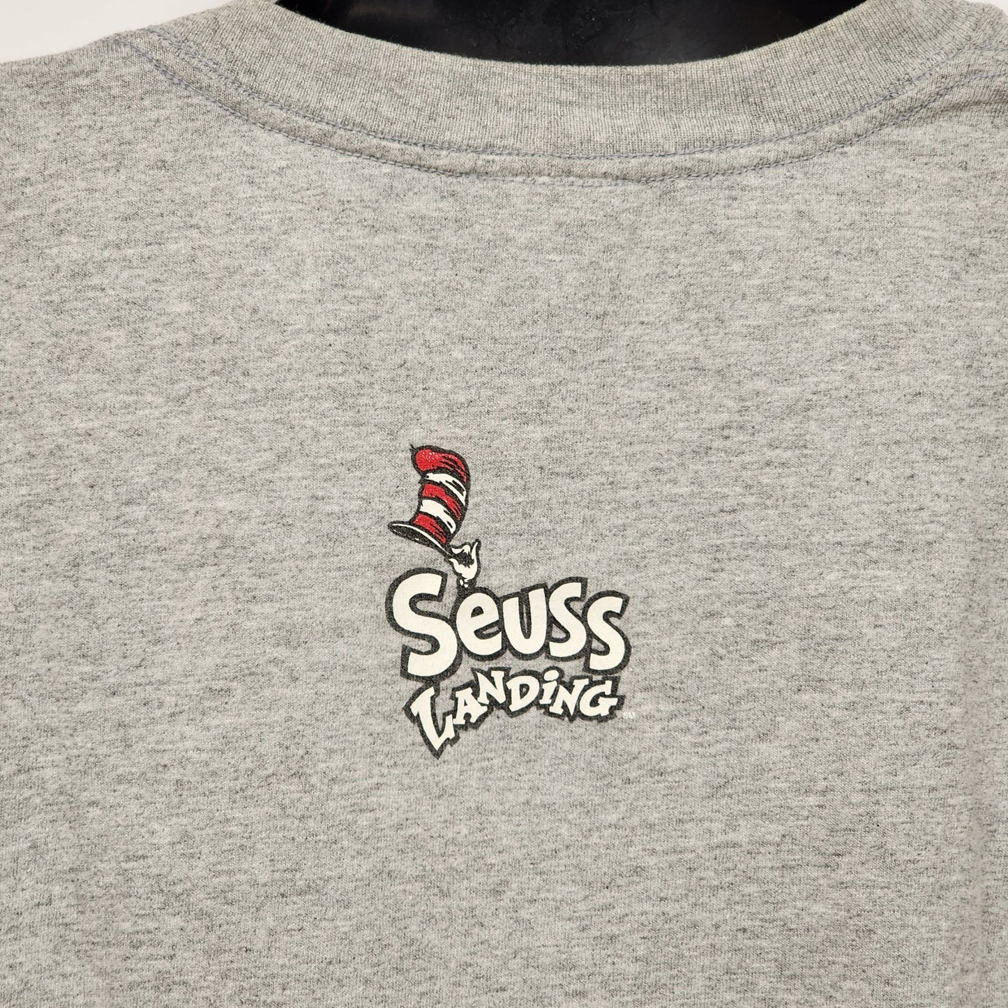 Universal Studios Dr Seuss Islands Of Adventure Gray T-Shirt Large Vintage 1990s