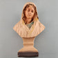 2 Chalkware Bust Virgin Mary Jesus Christ Mother Head Statue Catholic Religious