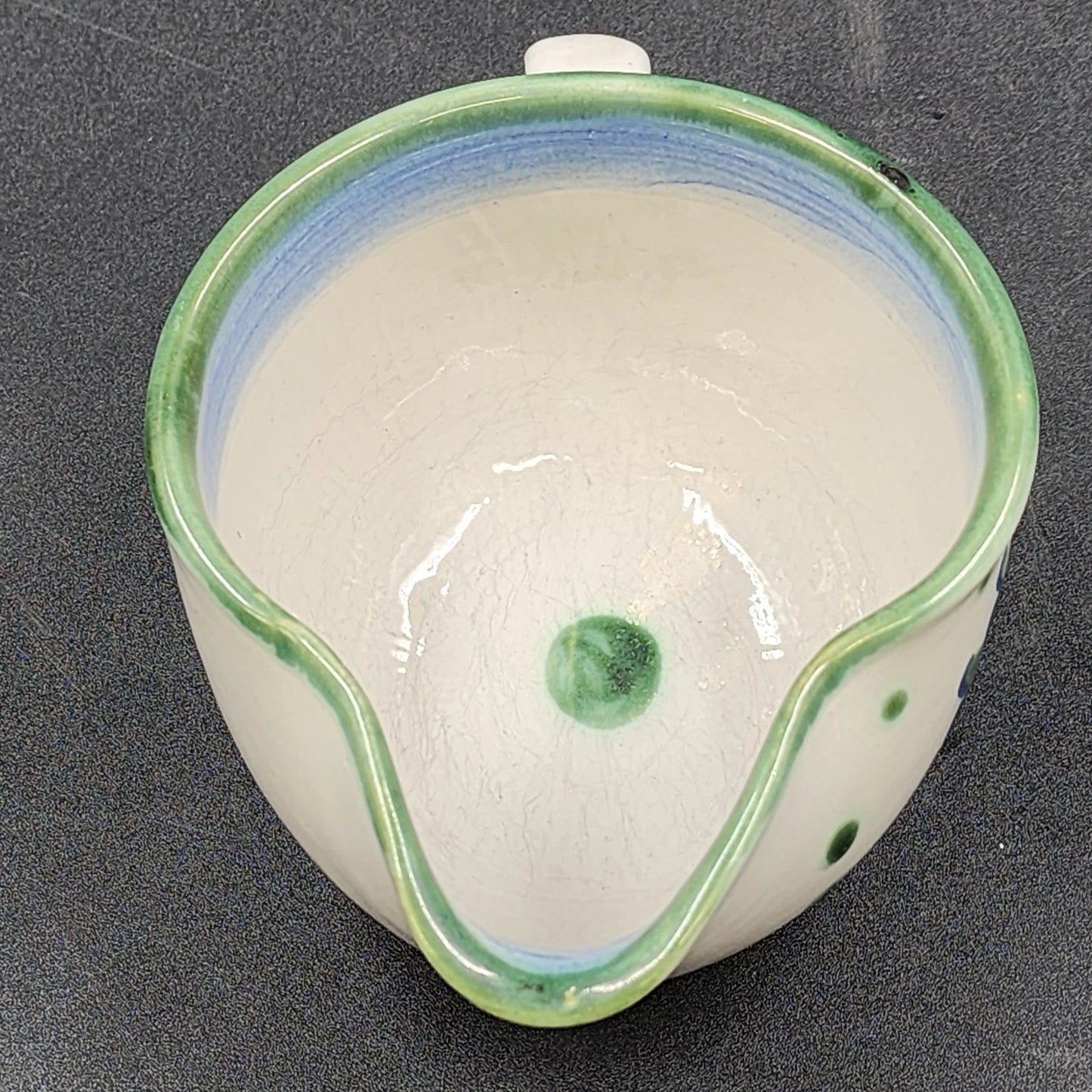 Hadley Open Sauce Boat Gravy Boat Blueberry Bouquet Hand-Painted Stoneware Vtg