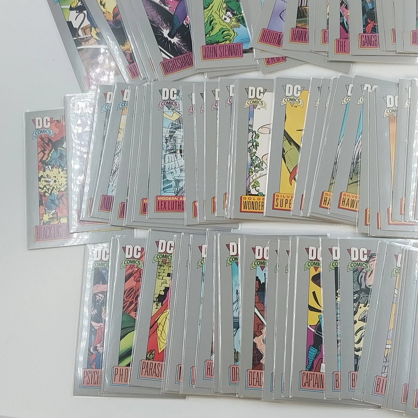 DC Comics Cosmic Cards Series 1 Lot 86 Sleeved Heroes Villains SkyBox Impel 1992