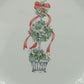 12 Corelle Callaway Holiday Ivy Luncheon Plates Swirl Green Trim 9"d EUC