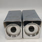 Beautyware Flour Sugar Canister Set Chrome Metal 2-Piece 9" Vintage