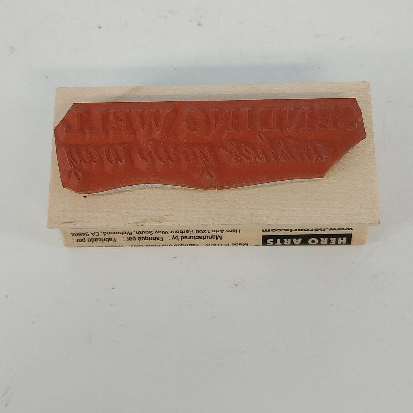 Vintage Christmas Wooden Rubber Stamp Set Snowman Tree Crafts