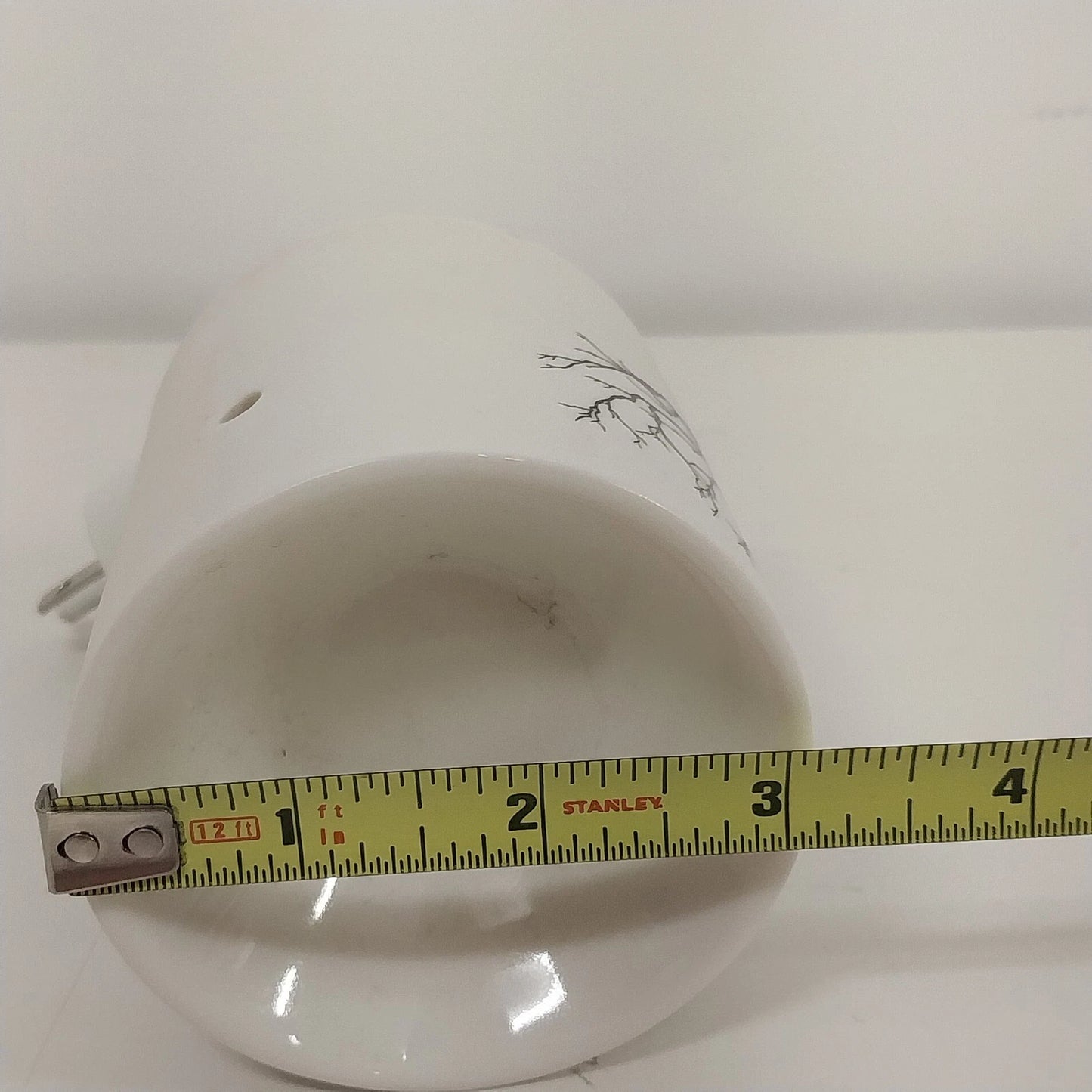 Scentsy Tilia Mini Warmer White Black Tree Silhouette Plug In Nightlight Tested
