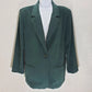 Briggs Blazer Jacket Women’s 12P Soft Green Button Up Shoulder Pads Classic