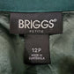 Briggs Blazer Jacket Women’s 12P Soft Green Button Up Shoulder Pads Classic