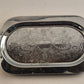 Vintage Silver Plated Engraved Serving Tray with Handles 10"x6"