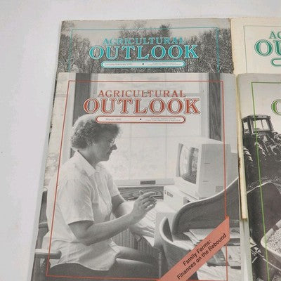 Lot Of 4 Agricultural Outlook Month Of January February March April 1990
