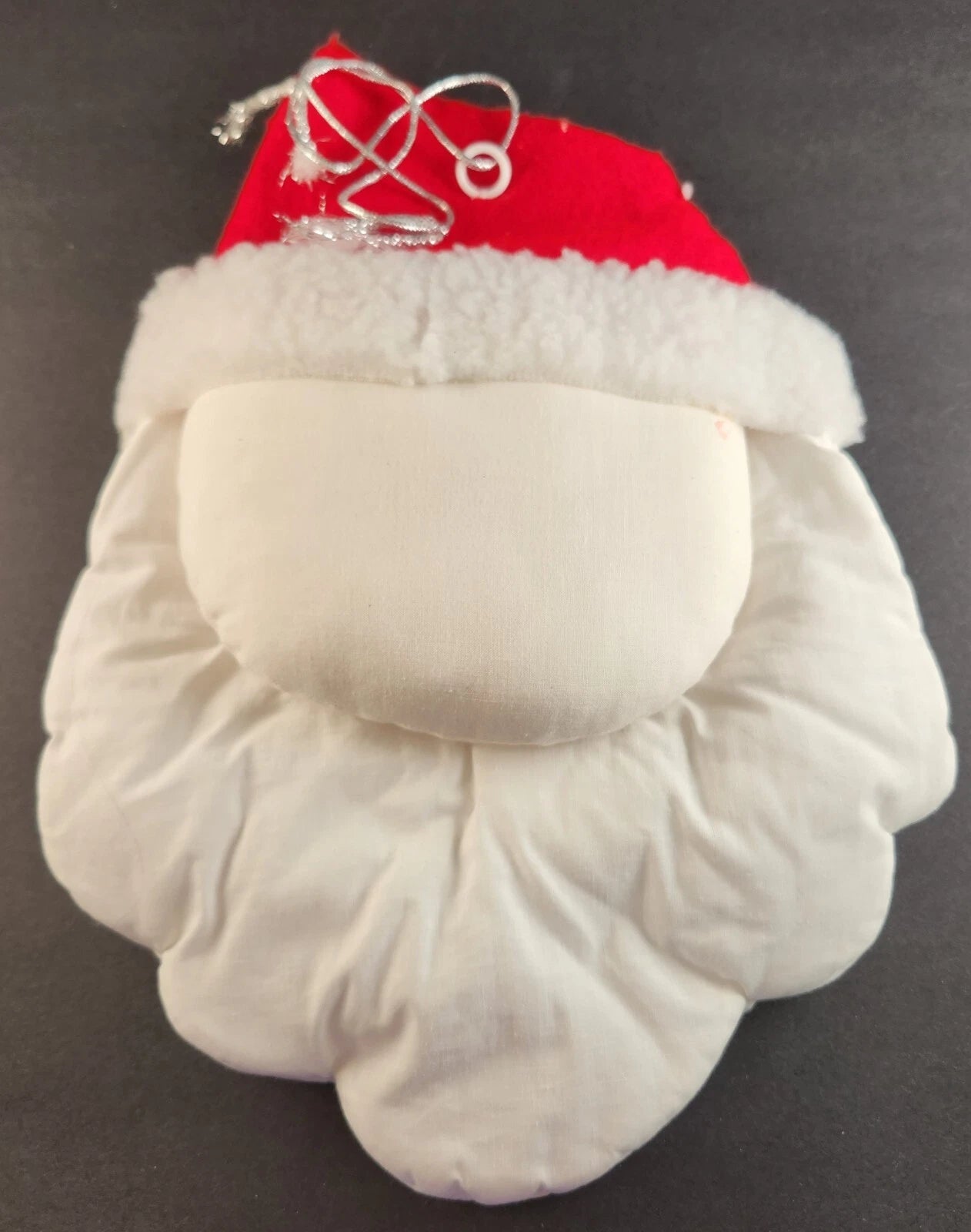 Handmade Wall Hanging Christmas Decorations Santa Claus and Snowman w Hat & Tie