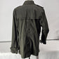 Coldwater Creek Classic Lightweight Jacket Olive Green W18 Open Front No Belt